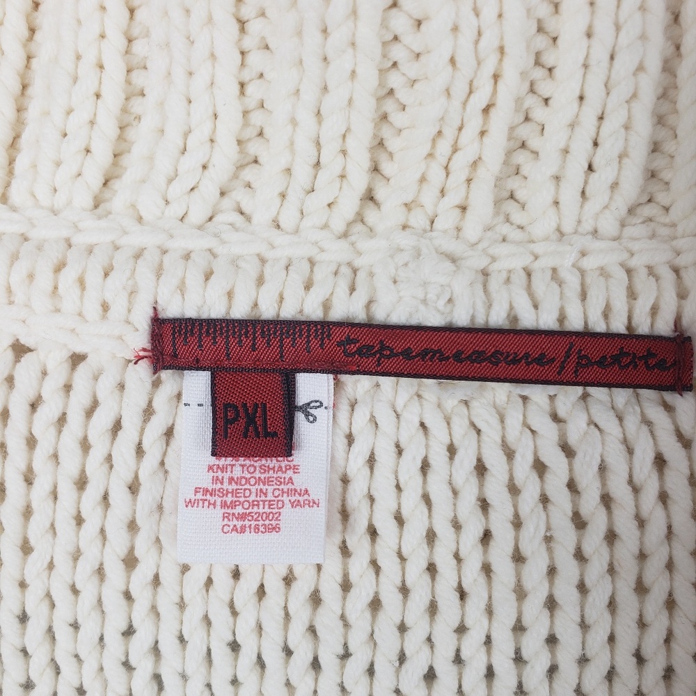 TapeMeasure Chunky Cozy Cable Knit Cardigan XLP - Picture 4 of 7